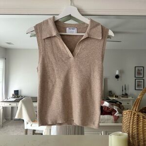 SOLD: Old Navy Tan Ribbed Sleeveless Top